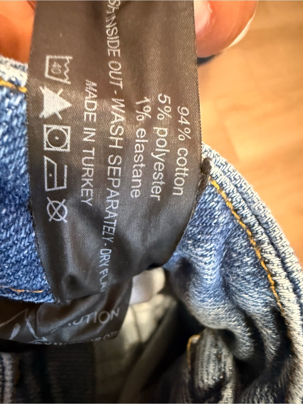 Good American skinny jeans Zara collection, Medium Blue, size 6 - Picture 6 of 6